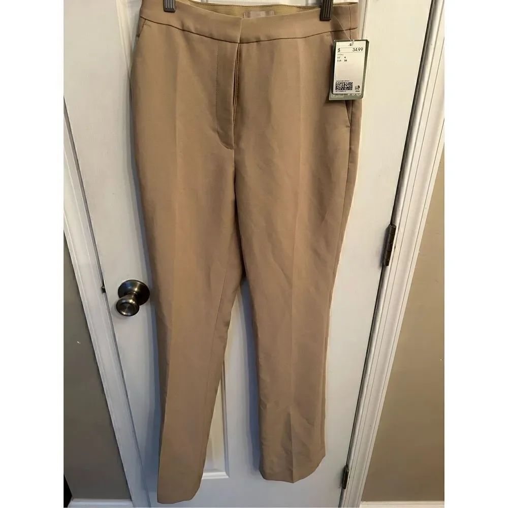 H&M dress pants tan size 4